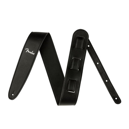 Fender Vegan Leather Guitar Strap, 2.5in, Black