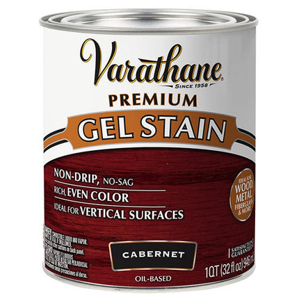 Varathane 358300 Premium Gel Stain, Quart, Caberne