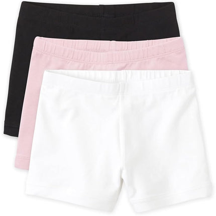 The Children's Place Baby Toddler Girls Cartwheel Shorts, Black 2 Pack, XX-Large