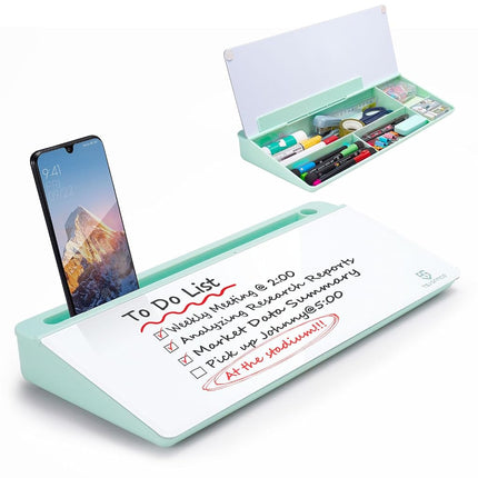 Small Glass Desktop Whiteboard Dry-Erase-Board - C