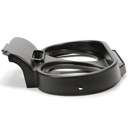 Cache de jauge HECASA compatible avec Harley-Davidson Road Glide 1998-2013, tableau de bord, carénage supérieur, carénage de tachymètre, garniture de lunette de jauge de vitesse, noir, remplacement pour 67923-98B 21906