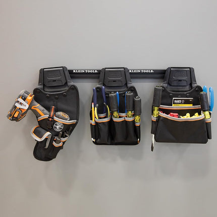 Klein Tools 55921 Tool Rack, Tradesman Pro Modular Wall Mount Rack Works with Klein Click Lock Modular Pouches