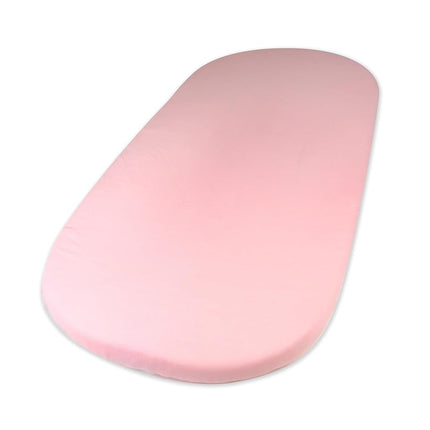 HonestBaby Organic Cotton Fitted Bassinet Sheet, Pink, One Size