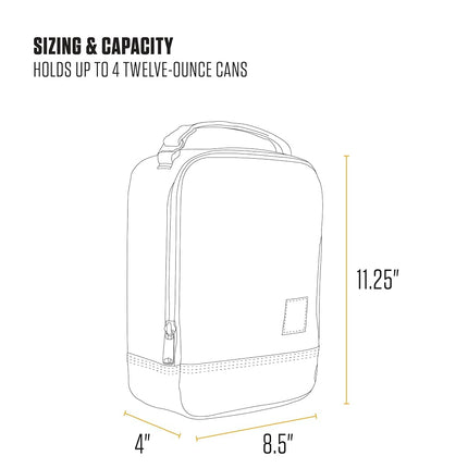 Carhartt Insulated Lunch Cooler for Men and Women, Fully Insulated Lunch Pale for Work, Outdoor, and Everyday Use, Port