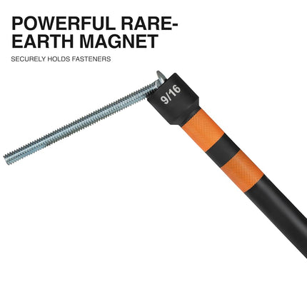 Klein Tools 10916PNDC 9/16-Inch Power Nut Driver, Magnetic Color-Coded Power Nut Driver, Impact-Rated with 10-Inch Extended Reach