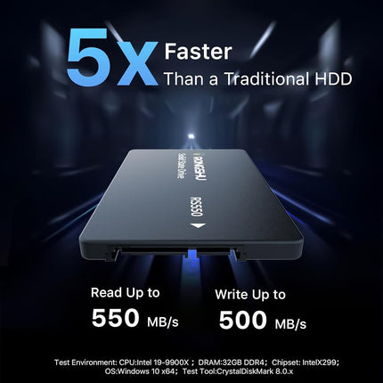 RONGSHU 256GB SATA III SSD 2.5'' 6 Gb/s, Up to 550 MB/s