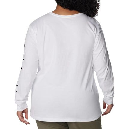 Columbia Women's North Cascades Long Sleeve Tee, White/Gem Columbia, Talla XS