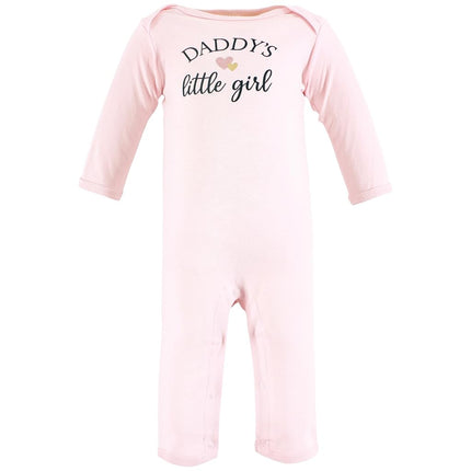 Hudson Baby Mamelucos de Algodón Unisex para Bebé, Rosa Navy Niña-Papá, 3-6 Meses, Rosa Navy Niña Papá, 3-6 Meses