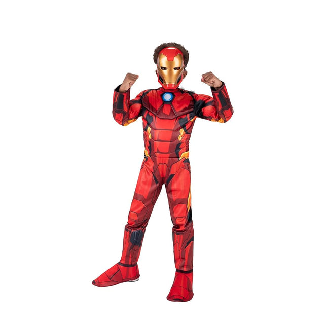 Costume for Kids Officially Licensed Marvel Avengers with Premium Qualux Foam Muscle and Battle Helmet Mask Deluxe Range - Child Size Small