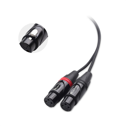 Câble double XLR vers RCA Cable Matters 3 m, câble XLR femelle vers RCA (double XLR femelle vers RCA) - 3 mètres