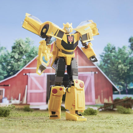 Transformers Toys EarthSpark Clase Deluxe Bumblebee, Figura de acción de 12,5 cm, Juguetes de robot para niños a partir de 6 años