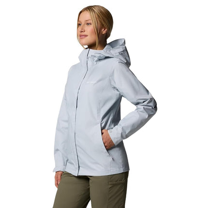 Columbia Womens Arcadia II Waterproof Rain Jacket, Cirrus Grey, XX-Large