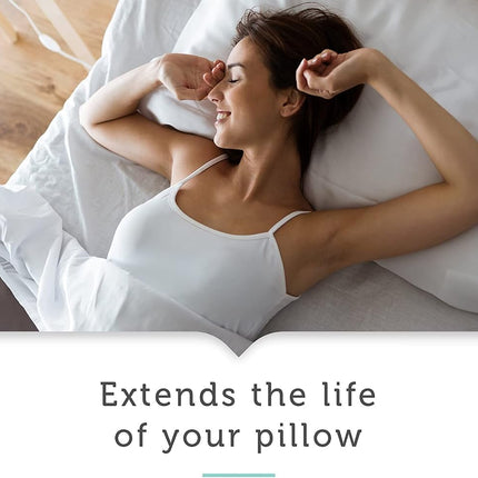 AllerEase Cotton Allergy Protection Pillow Protector, Set of 2
