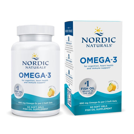 Nordic Naturals Omega-3 Formula Softgels, Lemon, 6