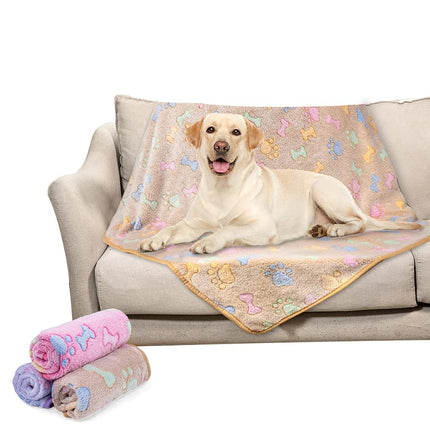 Dono 1 Pack 3 Dog Blankets, Soft Fluffy Fleece Pet