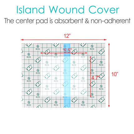 Waterproof Shower Protector | 10x12 Inch Dialysis Catheter Shower Cover Large | Without Glue in The Center for Chest Chemo Port Picc Line PD Peritoneal Dialysis Accessories Bandage (Pack of 14)