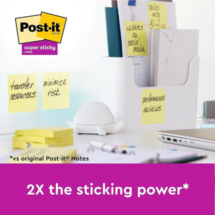 Post-it Super Sticky Notes, 14 + 2 Free Pads (1440 Sheets), 76 mm x 76 mm