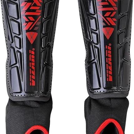 Vizari Malaga Soccer Shin Guards for Kids | Youth Soccer Gear for Boys Girls | Protective Soccer Equipment | Adjustable Straps