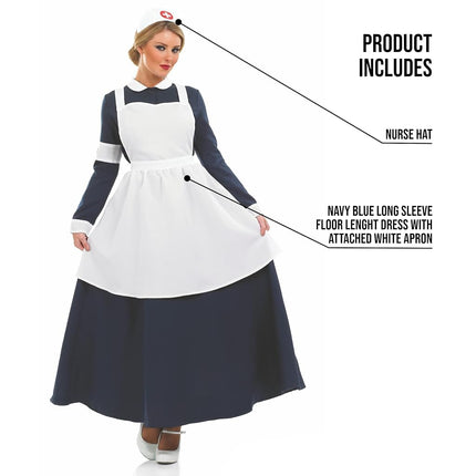 Fun Shack, Florence Nightingale Costume Adult, Halloween Costume, XXL