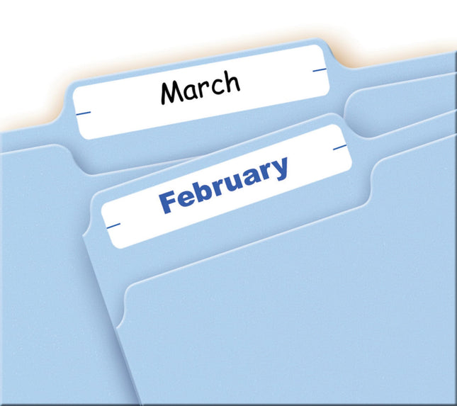 Avery File Folder Labels, Laser and Inkjet Printers, 1/3 Cut, White, (5202) (Pack of 18)