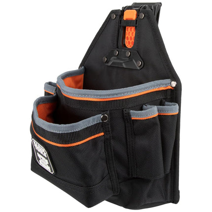Klein Tools 55835MB MODbox Tool Pouch, 9-Pocket Electrician Parts Pouch, Quickly Attach and Release from Tool Belts and MODBox Rail System