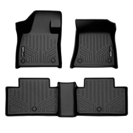 SMARTLINER Tapis de Sol Noir toutes Saisons sur Mesure pour 2 Rangées, Compatible avec Infiniti QX55 2022-2023 / Infiniti QX50 2019-2020