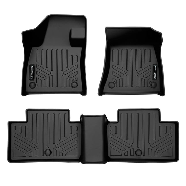 SMARTLINER Custom Fit All Weather 2 Row Black Floo