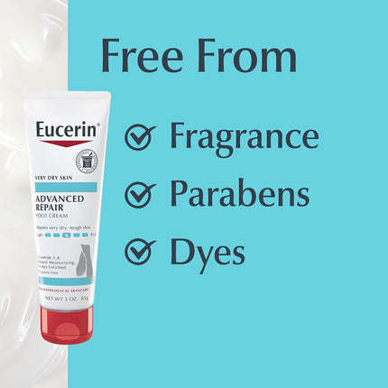 Eucerin Crème Pieds Réparatrice Avancée, Lot de 3