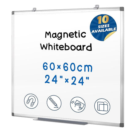 SWANCROWN White Board 60x60cm, Dry Erase Board wit