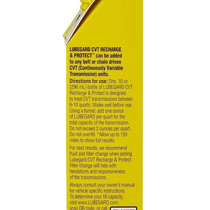 Lubegard 67010 CVT Recharge & Protect, 10 fl. oz.