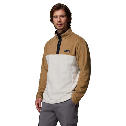 Columbia Men's Steens Mountain Half Snap 2, Fleece Pull Over, Dark Stone/Delta/Black, X-Large