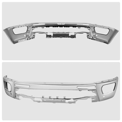 DNA MOTORING Front Bumper Face Bar Compatible With Ford Ranger 2019-2024, With Park Assist, FO1002438, Chrome, BUMP-F-FR19-FB-01-CH