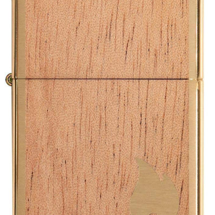 Zippo Walnut Emblem Herringbone Sweep Lighter