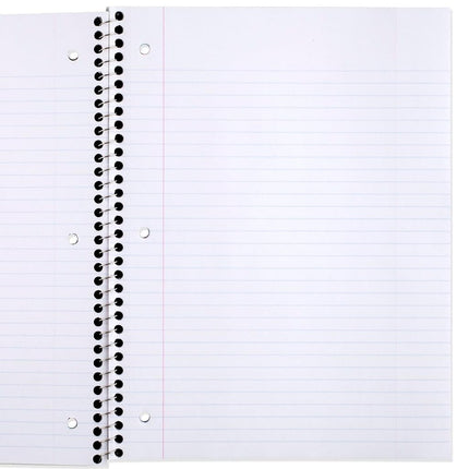 Mead Spiral Notebooks, 6 Pack, 1-Subject, College Ruled Paper, 8" x 10-1/2", 70 Sheets, Assorted Pastel Colors (830049-ECM)