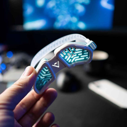 DELTAHUB Carpio G2.0 - Advanced Ergonomic Right-Handed Gaming Wrist Rest for Mouse - Superior Support for Serious Gamers - Anti-Fatigue, Smooth Glide (Small, Right, Blue)