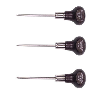 Stanley 69-122 6-1/16-Inch Wood Handle Scratch Awl, 3 Pack