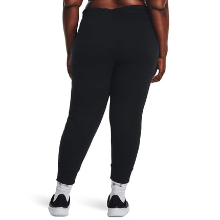 Under Armour Women's Rival Fleece Joggers, S Tall, (001) Black / / White