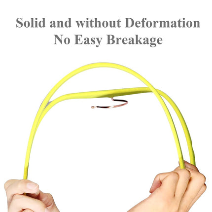 VECELO Premium Velvet Clothes Hangers Suit Heavy Duty (60 Pack)-Non Slip & Space-Saving with 8 Finger Clips & Tie Rack Excellent for Men and Women,Yellow