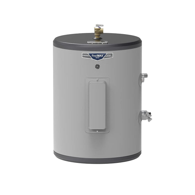 GE Point of Use Water Heater | Electric Water Heater with Adjustable Thermostat & Drain Valve | Easy Install for Instant Hot Water | 18 Gallon | 120 Volt | Stainless Steel