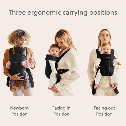 BabyBjörn Baby Carrier Mini, Woven, Black