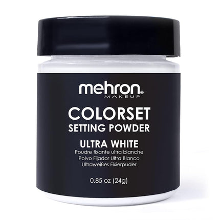 Mehron Makeup Setting Powder (1 Oz) (Ultra White)