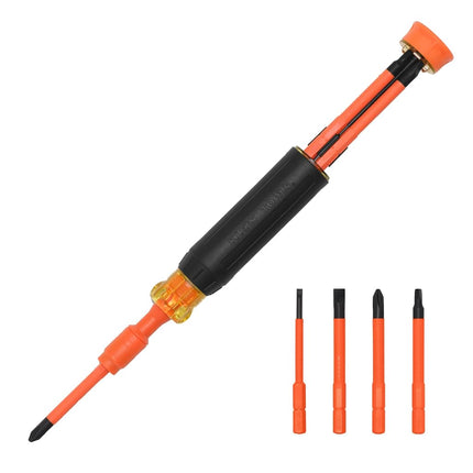 Klein Tools 32604INS 4-in-1 Insulated Multi-Bit Sc