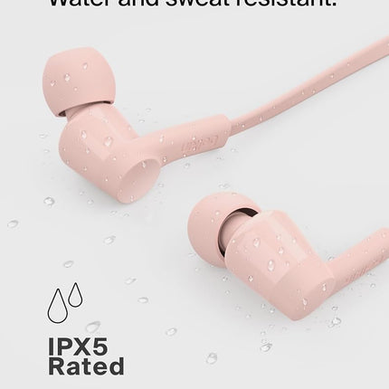 Belkin SoundForm Wired Earbuds with USB-C Connector, Pink - In-Ear Earphones w/Microphone - Headphones for iPhone 16, iPad Mini, Galaxy S24, Android, and More with USB-C Connector