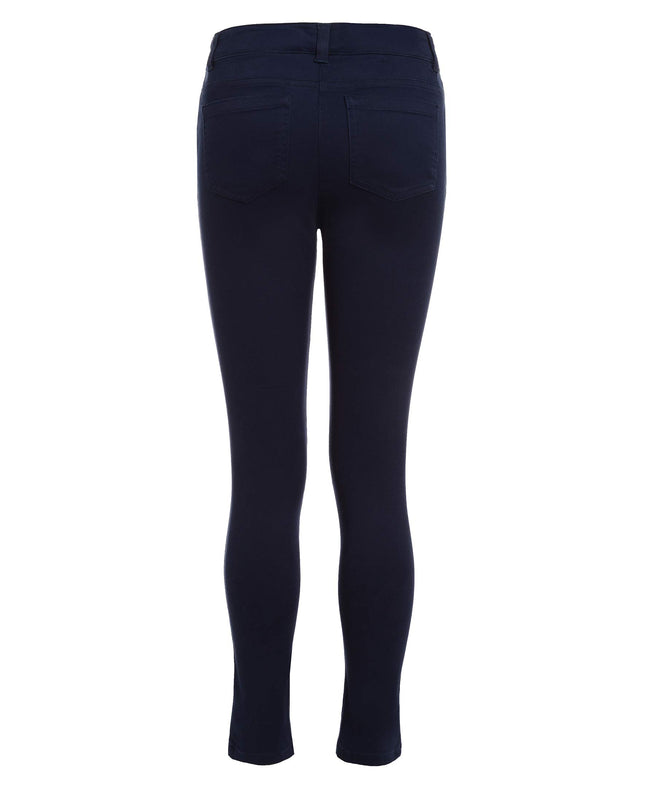 Pantalon skinny en twill pour uniforme scolaire Nautica pour fille, matière extensible confortable, résistant aux plis et à la décoloration, satin de coton marine, 12