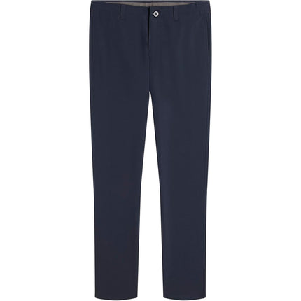 IZOD Boys' School Uniform Performance Khaki Pant, Flat Front & Comfortable Waistband, Navy, 12