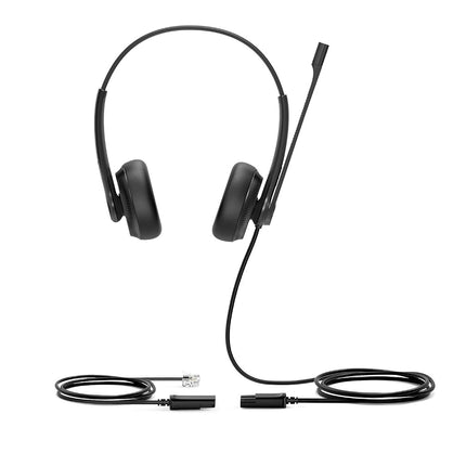 Yealink YHS34 DUAL écouteur/casque Avec fil Arceau Bureau/Centre d'appels Noir