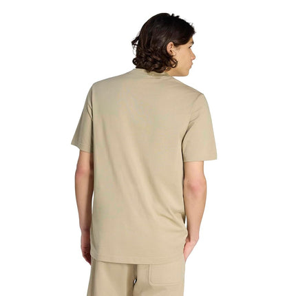 adidas Mens Essentials Small Logo Single Jersey T-Shirt, Wonder Cargo/Black, Small Tall