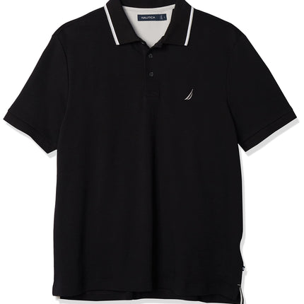 Nautica Men's Classic Fit Short Sleeve Solid Tippe