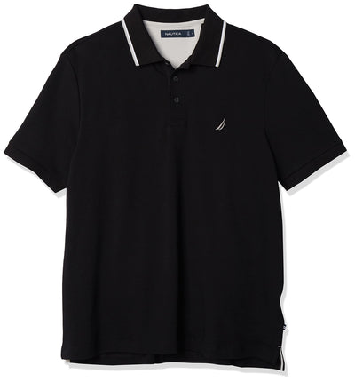 Nautica Men's Classic Fit Short Sleeve Solid Tippe