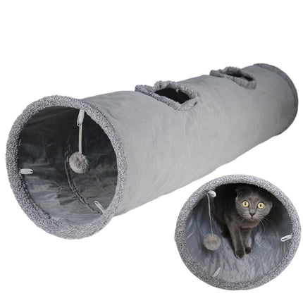 Terunat Cat Tunnel for Indoor Cats, 51×12 inch Fol